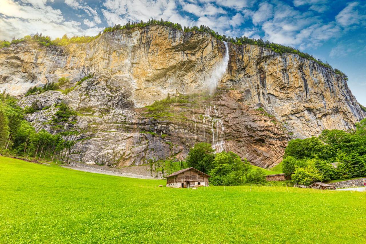 Wasserfallhusli In Lauterbrunnen, Near Interlaken, Murren, Wengen Exterior foto